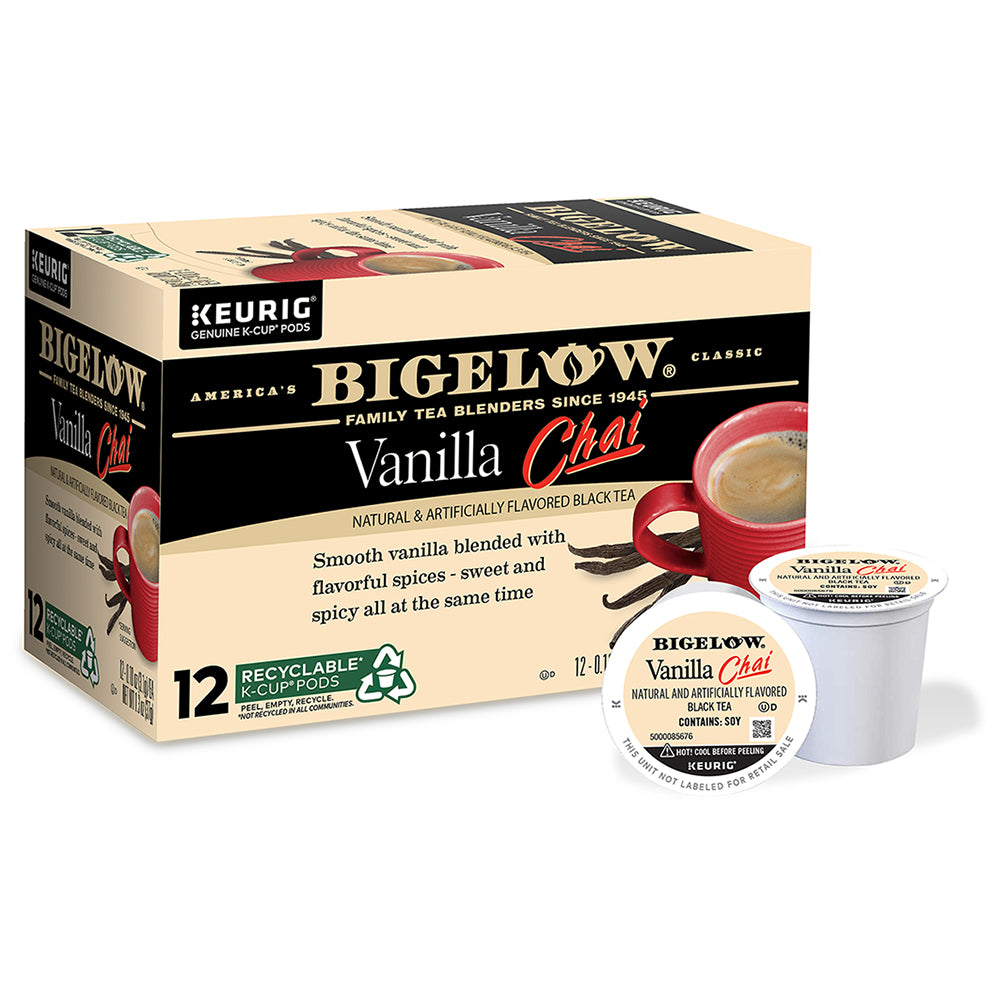 Bigelow Spiced Chai Tea, 20-Count Boxes (Pack of 6)