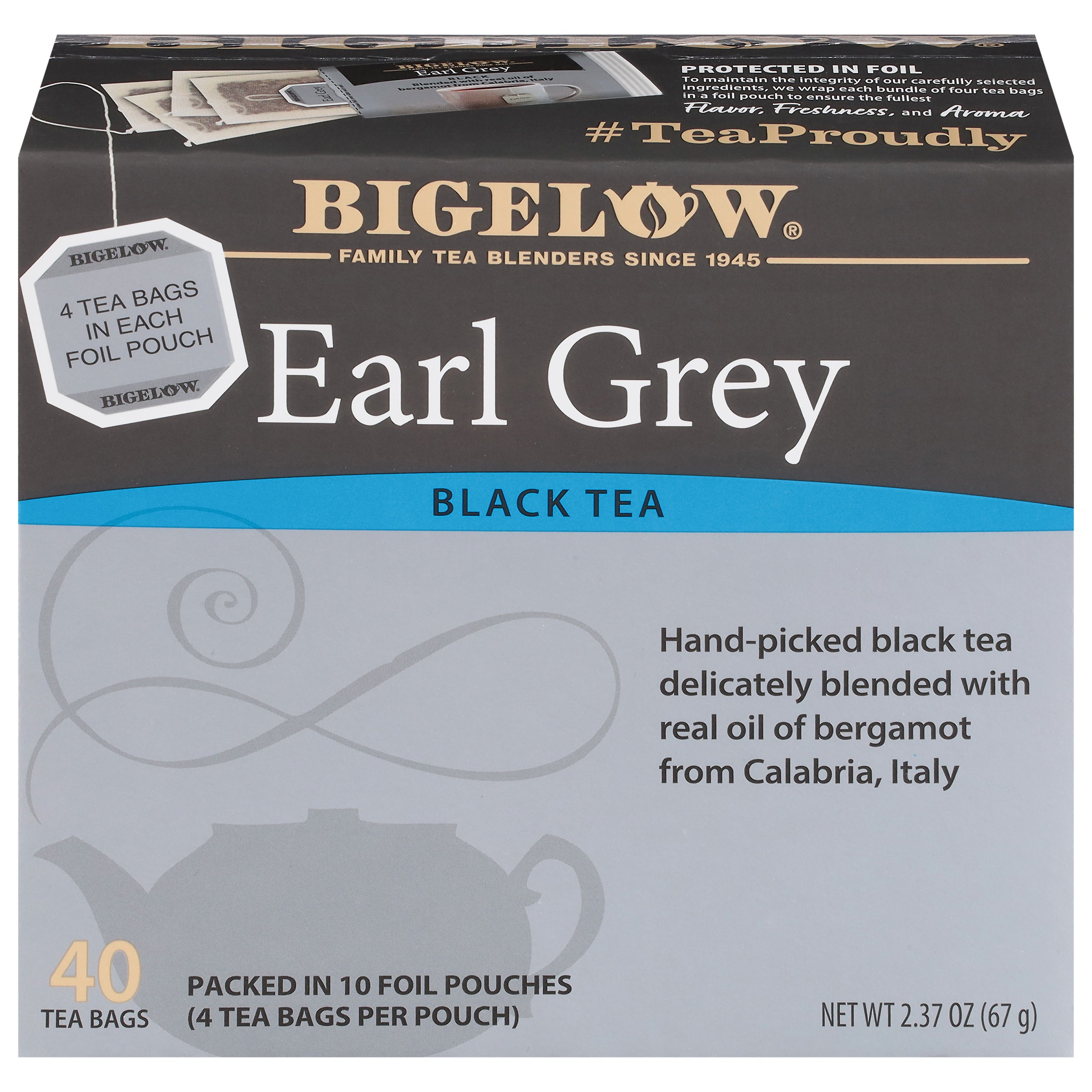Green Tea Organic 40 Count - Case of 6 boxes- total of 240 teabags –  Bigelow Tea