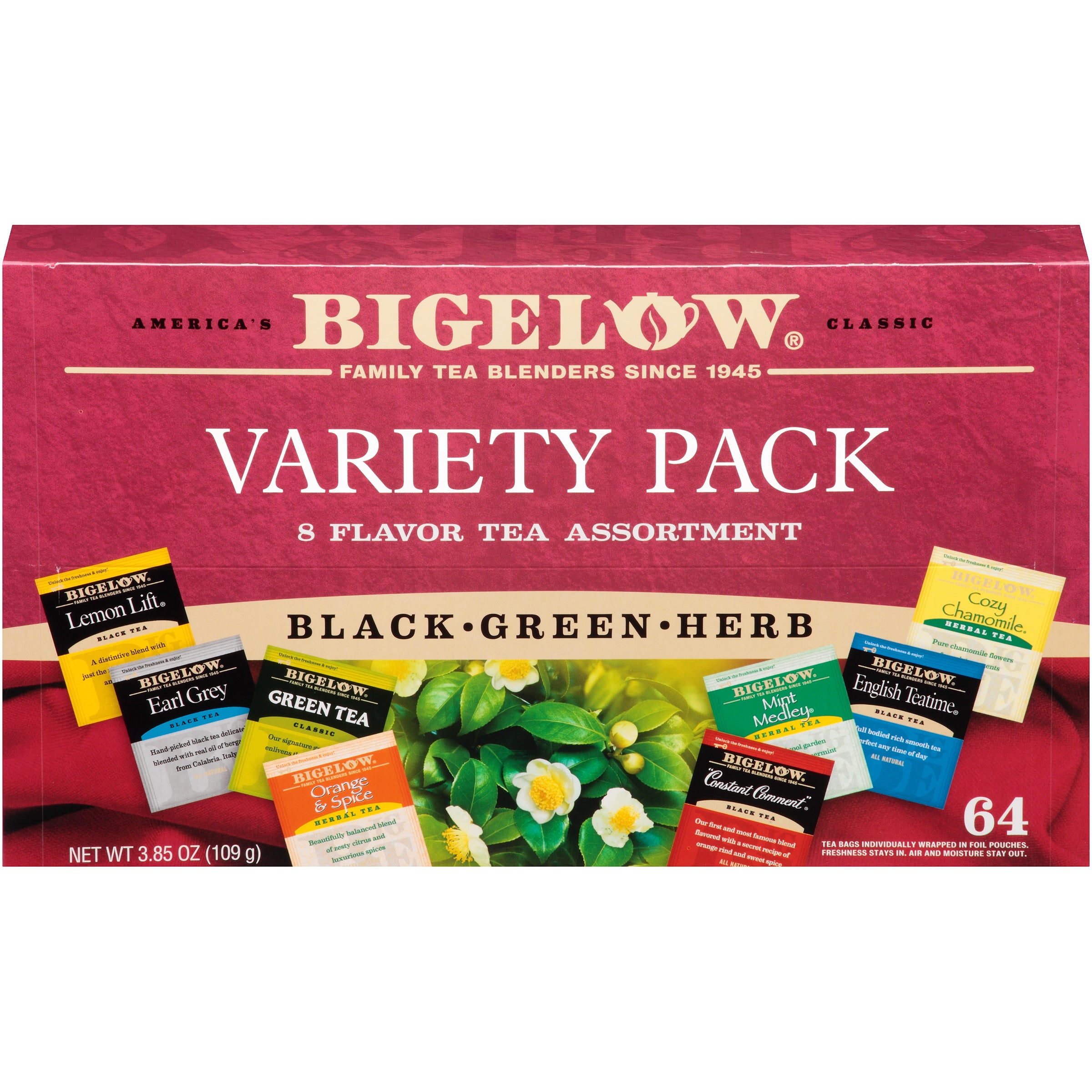 Mint Medley Herbal Tea - Case of 6 boxes- total of 120 tea bags – Bigelow  Tea