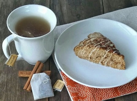 Bigelow Tea Cinnamon Scone with Vanilla Chai Glaze