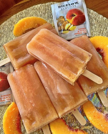 Bigelow Tea Ginger Peach Popsicles