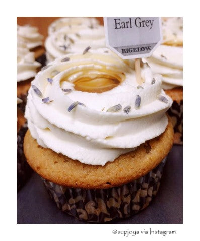 Bigelow Tea Lavender Honey Earl Grey Cupcakes