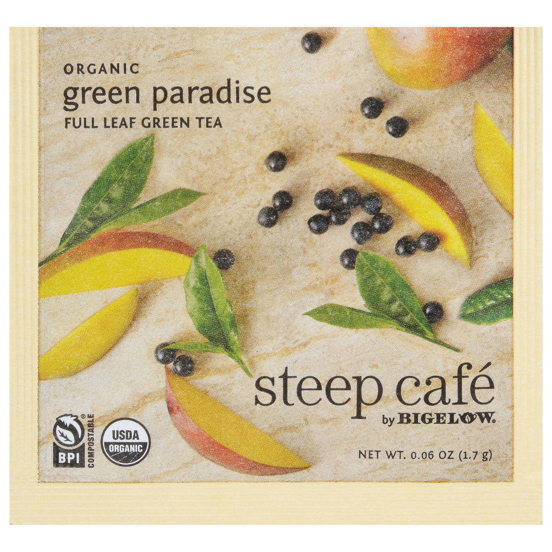 steep cafe Organic Green Paradise full leaf green tea 