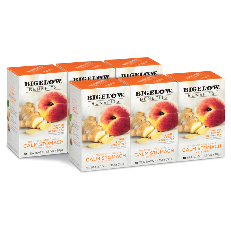 Perfect Peach Herbal Tea - Case of 6 boxes- total of 120 teabags