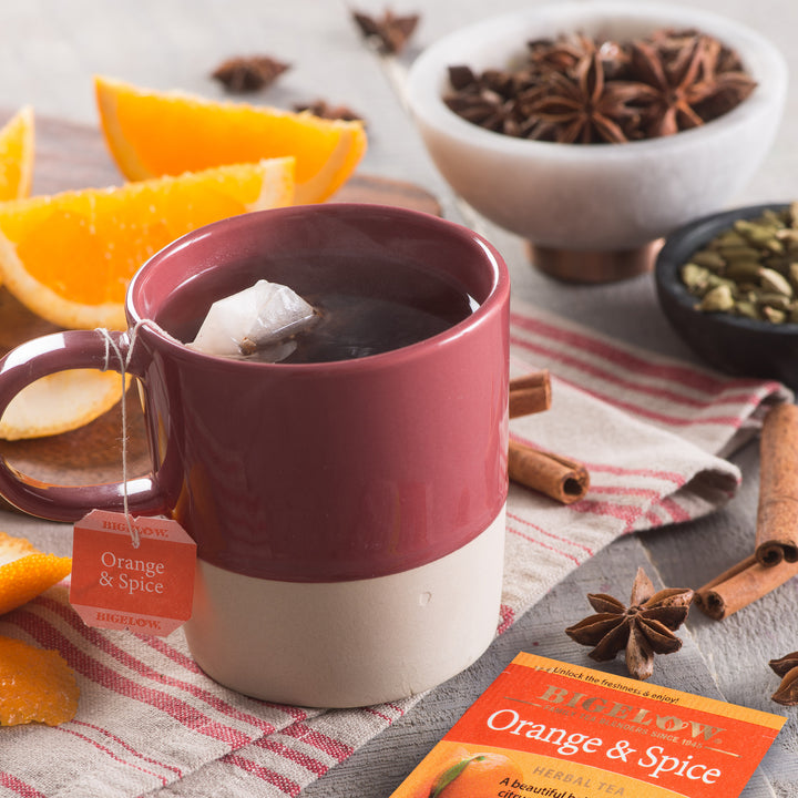 Cup of Orange and Spice Herbal Tea