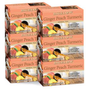 Stash Tea Peach Black Tea, 6 Boxes With 20 Tea Bags Each (120 Tea Bags  Total)