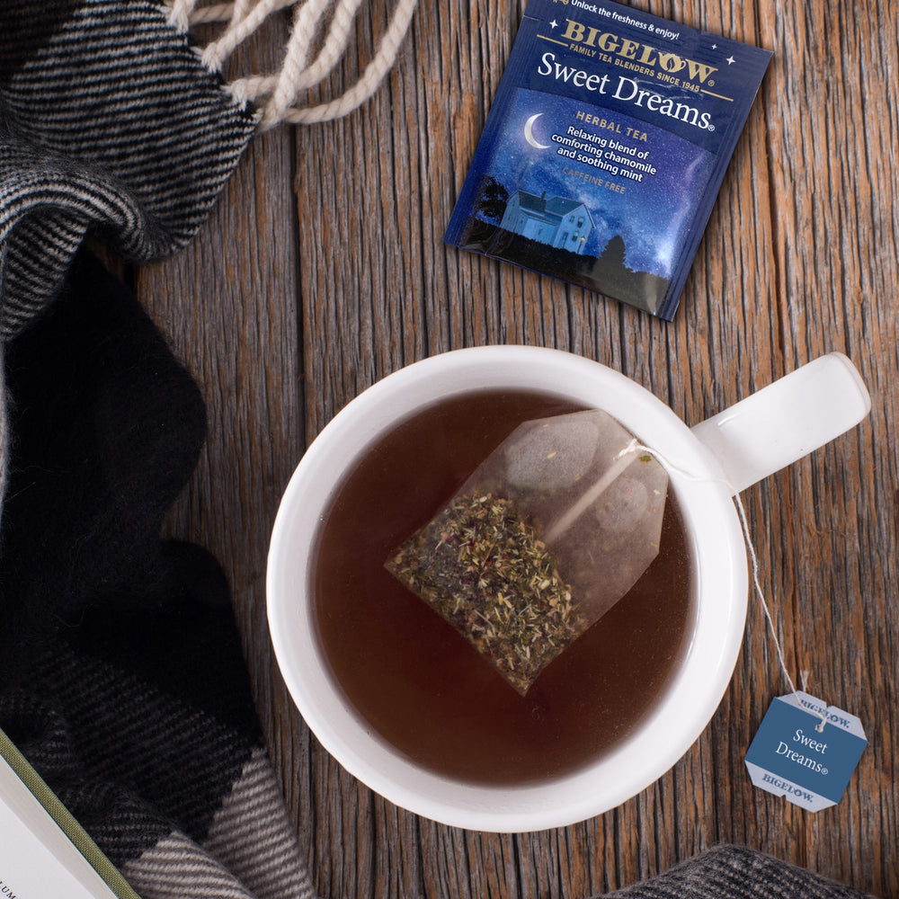 Cup of Bigelow Sweet Dreams Herbal Tea