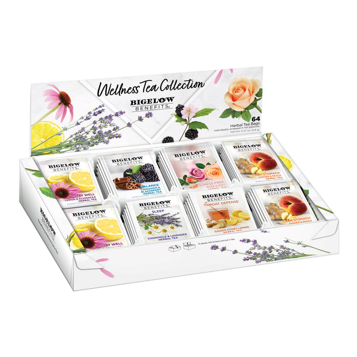 Benefits Wellness Tea Variety Gift Box open