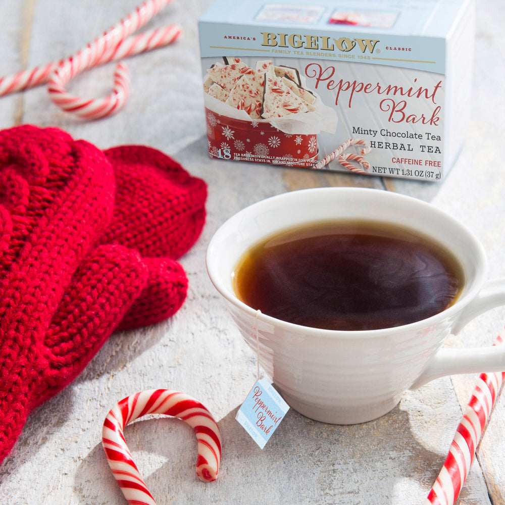 Cup of Peppermint Bark Herbal Tea