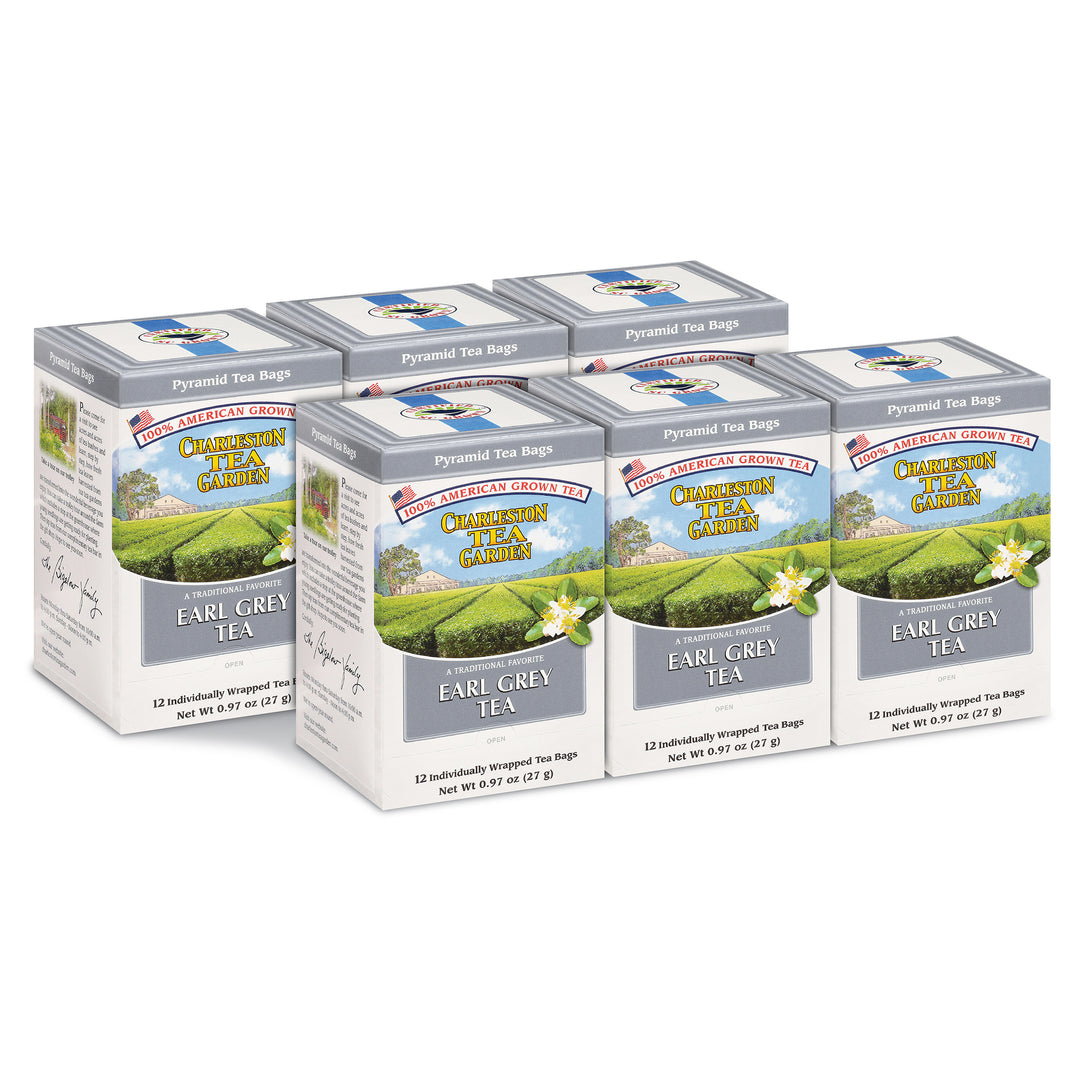 6 boxes of Charleston Tea Garden Earl Grey Tea