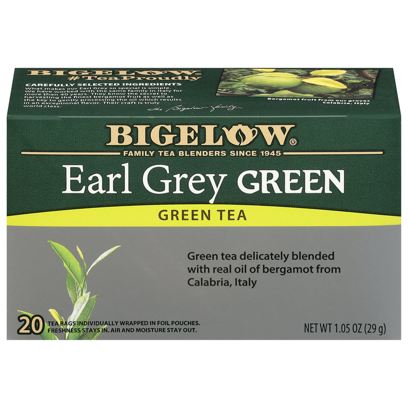 Earl Grey Green Tea- Case of 6 boxes - total of 120 teabags – Bigelow Tea