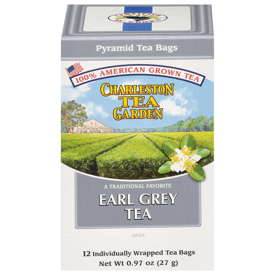 Front of Charleston Tea Earl Grey box