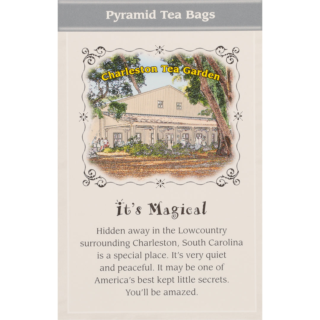 Back of Charleston Tea Earl Grey box