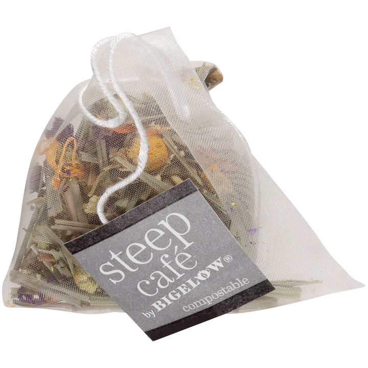 steep cafe by Bigelow full leaf citrus chamomile herbal tea pyramid bag