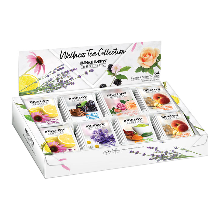 Benefits Wellness Tea Variety Gift Box open