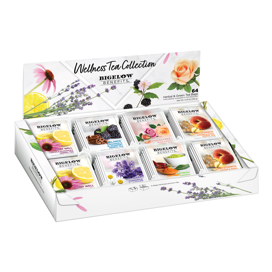 Benefits Wellness Tea Variety Gift Box open